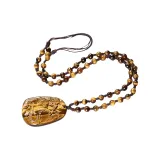 Подвеска с камнем "Тигровый глаз", стиль бусин на нитке