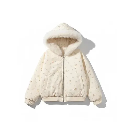 XIAOLIZI Абрикос Унисекс Пуховики