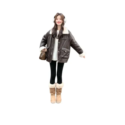 LAOYECHE Кожа Куртка Женская