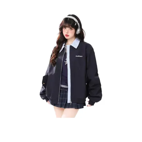 MORTEN SOLUM Темно-синий Женские Куртки