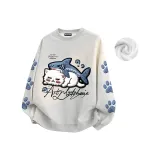 Бело-серый вереск (утолщенная флисовая подкладка)