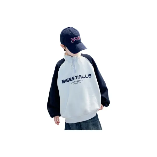 YALU Белый с флисовой подкладкой и утолщенный школьный возраст свитшот