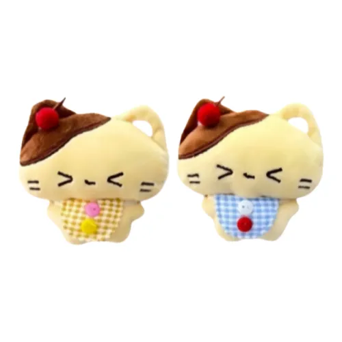 MENGSHUQI Dessert Вишня Котенок Милый Нагрудник Custard Plush Подвеска 10 см Длина тела