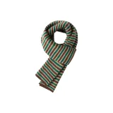 Кофейный зеленый с полосами