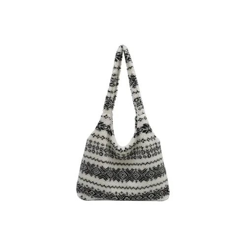 VENUCO Плюшевая Сумка через плечо Стандартная Женская Хаки Черный Белый Коричневый