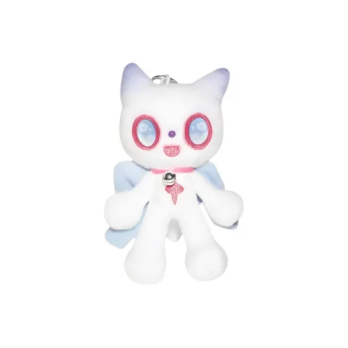 X2HOMME Милый Soft and Cute Синий Белый Котенок Плюшевый Брелок 13 см Длина Тела