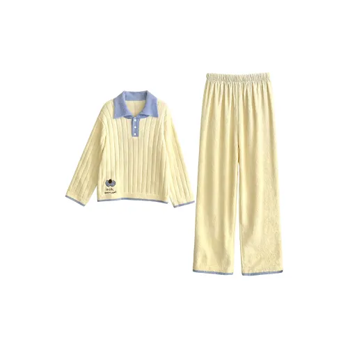 O'MESIK Желтый Женские Пижамные Комплекты