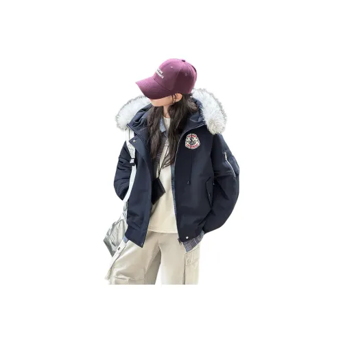 GOYN Темно-синий Синий Утеплённый Кроличий мех KIDS Утеплённая куртка