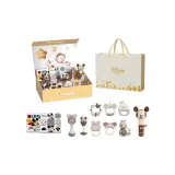 [Классический] Прогрессивный паровой набор для обжижения зубов, 8 шт + Микки Маус погремушки + Визуальные карточки + Подарочная коробка + Подарочная сумка для покупок