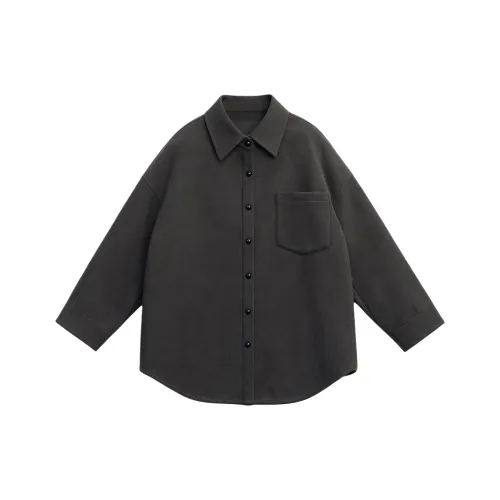 SLLSKY Noble Серый Топ Женская Рубашка