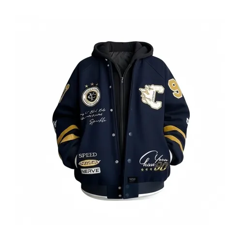 SZSX Темно-синий синий унисекс пуховики