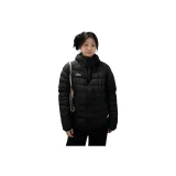 Черный хлопковый пуховик