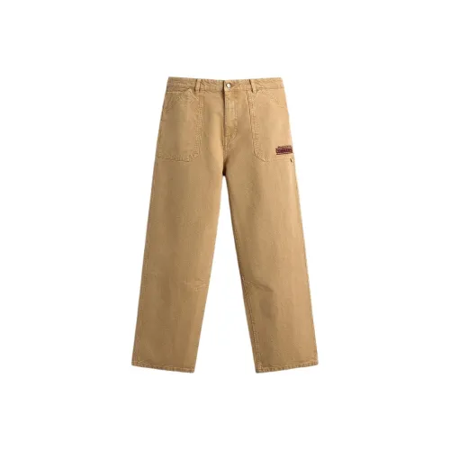 ZARA Collaboration Мужские Повседневные Брюки Коричневого Цвета