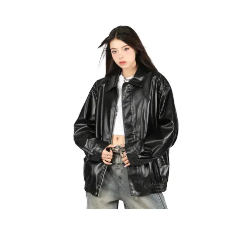 NEVER RULE Кожа Куртка Унисекс