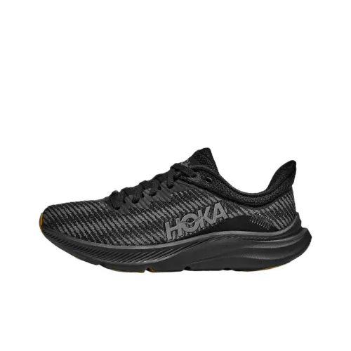 HOKA ONE ONE Solimar Противоскользящие Устойчивые к истиранию Баланс Низкий Топ Беговые кроссовки Мужские Черные