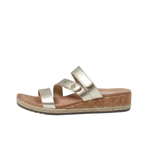 Martha Stewart x Skechers BREEZIE Шлепанцы Женские Металл Серебряный