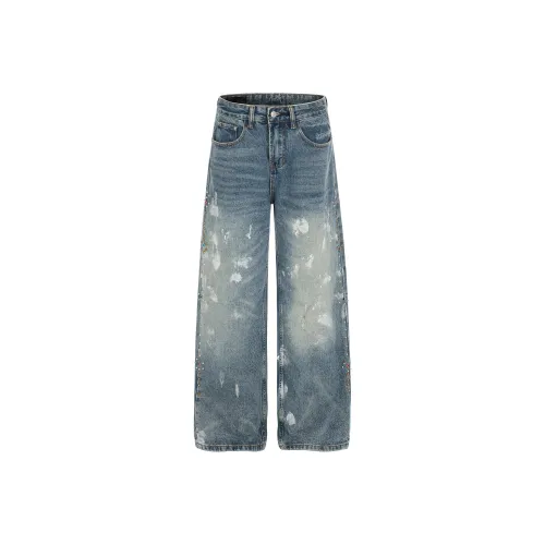 STRUCKCOOL Синий Унисекс Джинсы