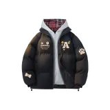 Чёрный с красным в клетку узор шляпа