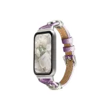 Фиолетовый-гвоздика Звезда Зернистая кожа Личи Ремень