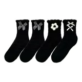 2 пачки Черный Бант + Черный Двойной Узел + Черный Цветок