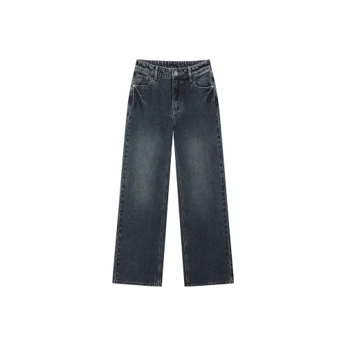 LEDIN Темно-синий деним в наличии Женские джинсы