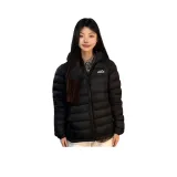 Черный хлопковый пуховик