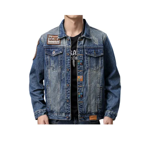 SHENGBIJIA Синий JK549 Мужские Куртки