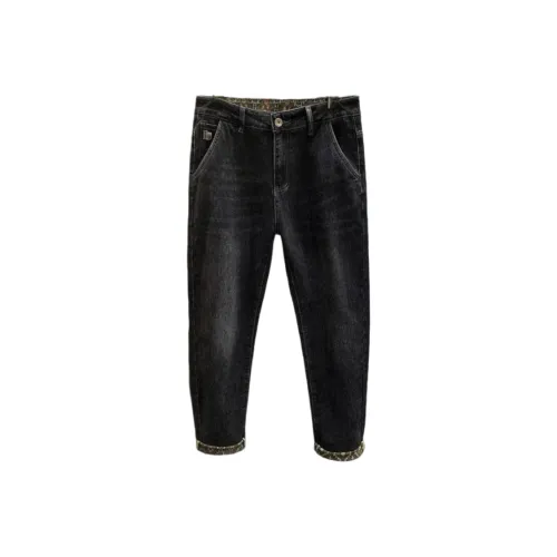 CAT'S PAW Черный Унисекс Джинсы