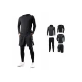 Черный комплект из 5 предметов (Чисто черный комплект, на 2 размера больше, доставка на 2 размера меньше)