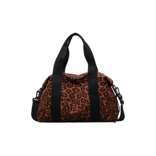 GOBLIN SHARKS 1759 Кожа Бархат Сумка на плечо Стандартная Женская Гусиная лапка Леопардовый принт