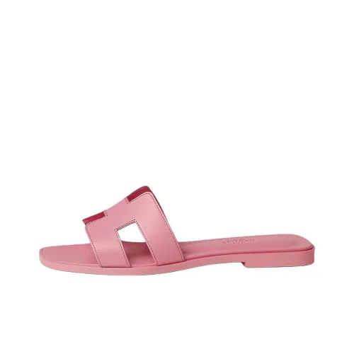 HERMES Oran Шлепанцы Женские Розовые