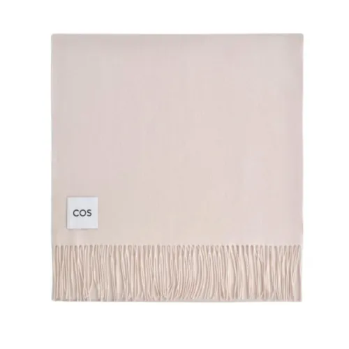 COS Шерсть Трикотаж Шарфы Унисекс Экрю