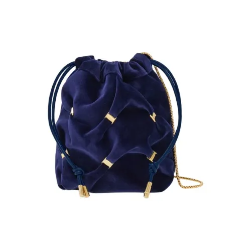 FERRAGAMO Vara Ткань Сумка через плечо Мини Женская Полночь Синий