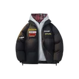 Чёрный с красным в клетку узор шляпа