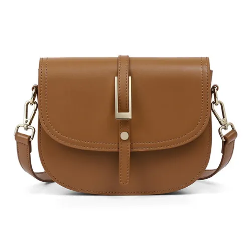 HCVW Коровья кожа синтетическая кожа сумка через плечо женская коричневый