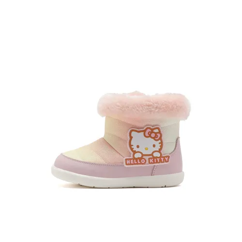 Санрио Hello Kitty Hello Kitty Anti KICK Легкий Амортизация Термический MID Топ Детский Хлопок Обувь