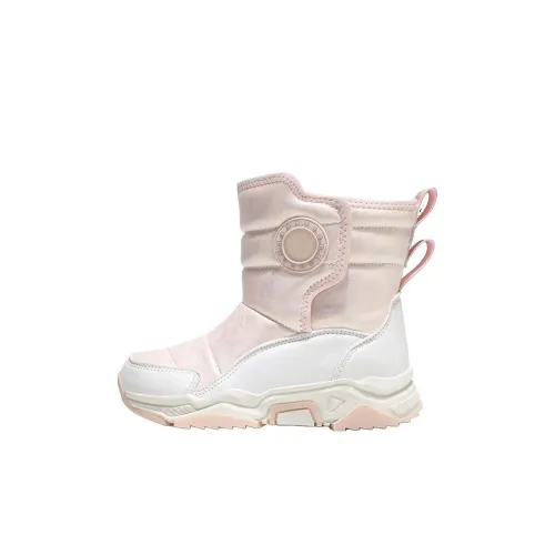 Снежная Белоснежка Slip-Resistant Anti KICK Амортизация Устойчивость к Износу Отскок MID Топ Детские зимние сапоги