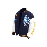 Темно-синий пуховый пиджак