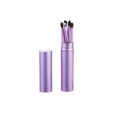 Алюминиевая трубка для теней с кистью, 5 пар - фиолетовый