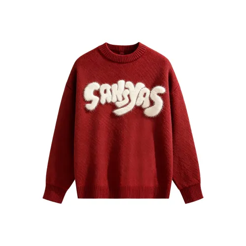 SANSYAS Бордовый Унисекс Свитеры