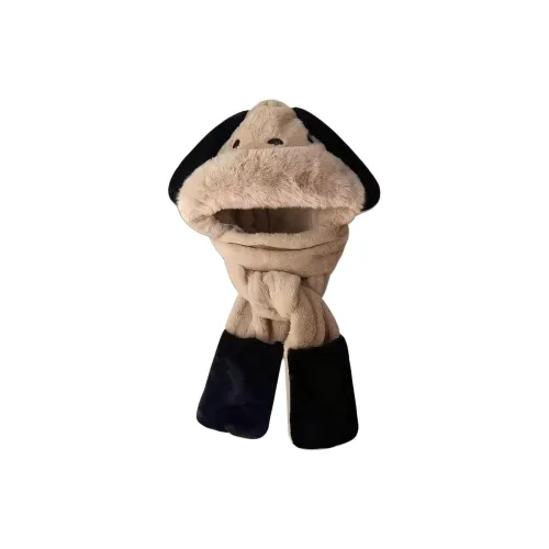 RVVR Плюшевый флис с капюшоном и плюшевая шапка унисекс