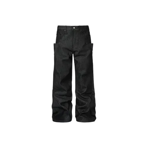 ANTIDOTE WORLDWIDE Черные Мужские Джинсы