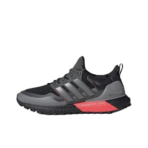 Adidas ULT Амортизация Поддержка Низкий Топ Беговые кроссовки Унисекс Черный Красный