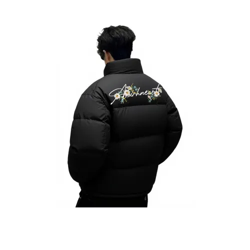 KIRHNE Черный пуховик из утиного пуха унисекс