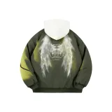 Армейский зеленый [Всесезонная куртка] (в комплекте с высококачественным бело-серым свитшотом с фотокемией)