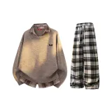 Коричневый, верблюжий цвет + серый