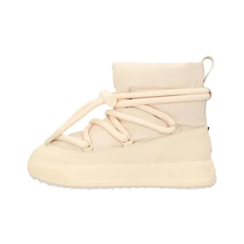 MONCLER Короткие Сноубутсы Женские Светлый Бежевый