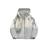 Серебряный, снежный серый [3-в-1, флис, подкладка]