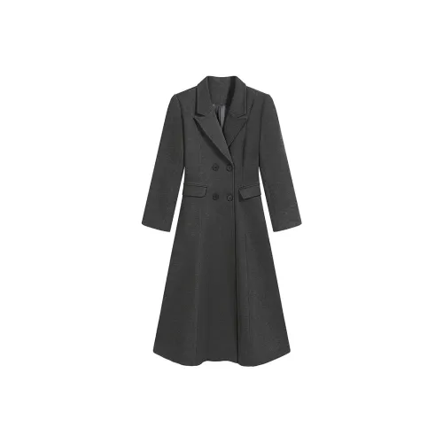 DOSOHEB Темно-серый женский тренч