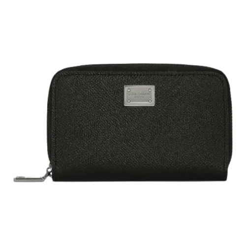 Dolce Gabbana Кошелек из коровьей кожи Мужской Черный